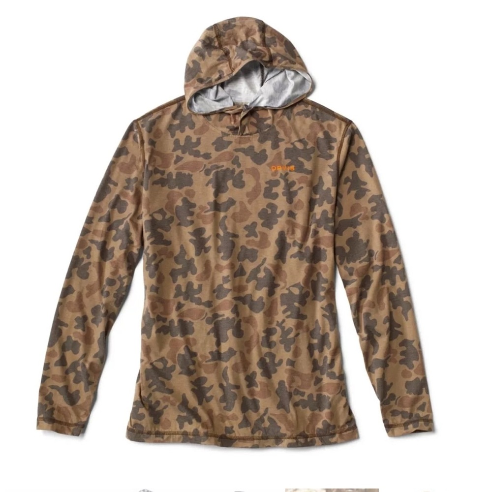 Orvis drirelease pullover camouflage hoodie - Size L
